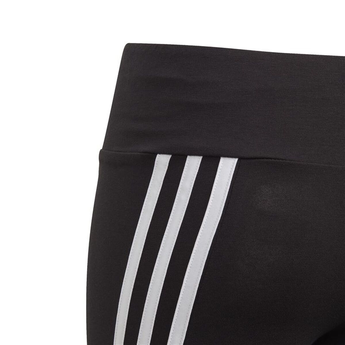 Colanți Sport pentru Copii Adidas Cotton 3 Bandas Girl Negru