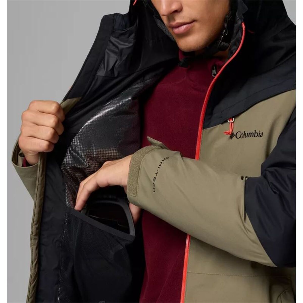 Geaca de ski Columbia Iceberg Point™ II Maro Negru Bărbați