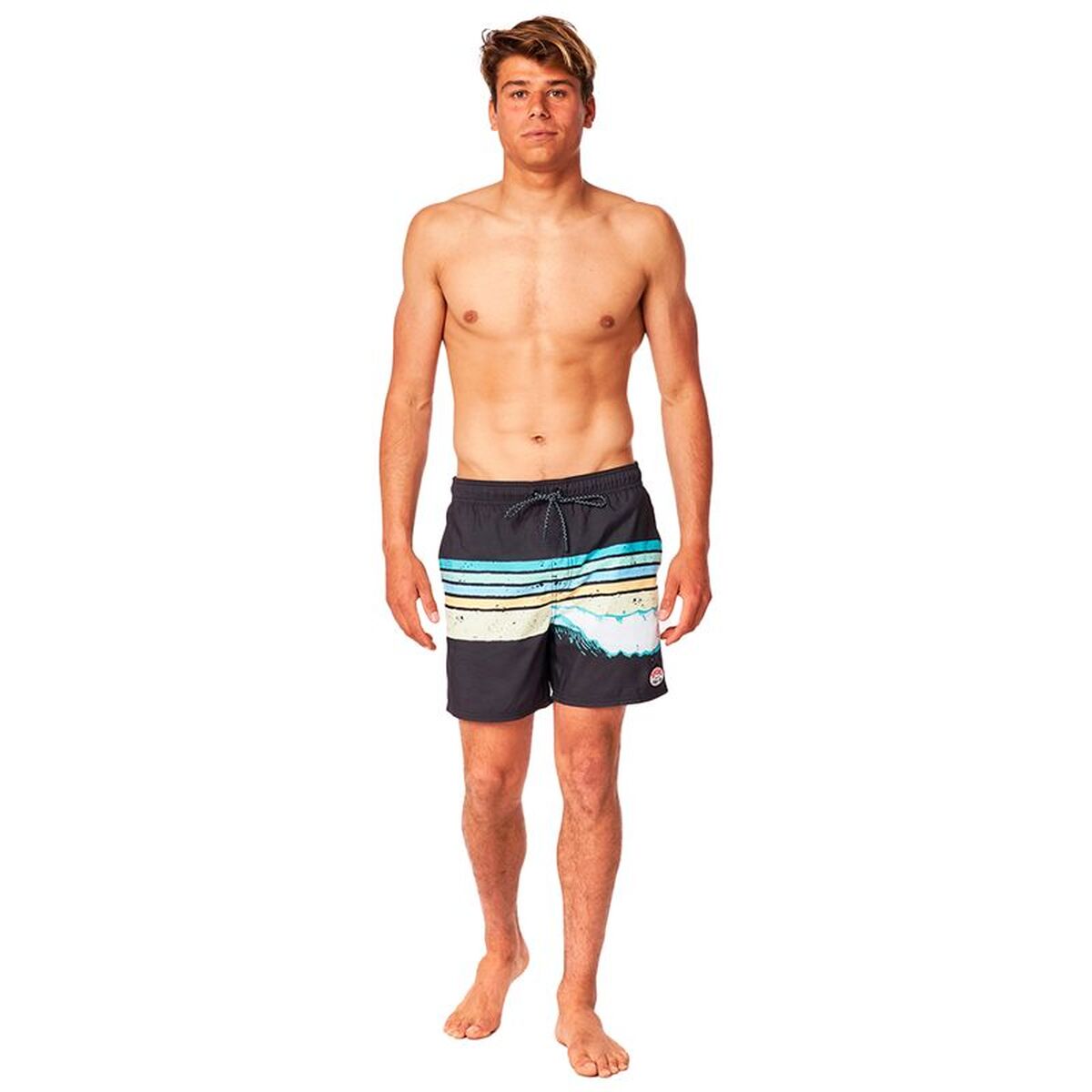 Costum de Baie Bărbați Rip Curl Framed Volley Negru