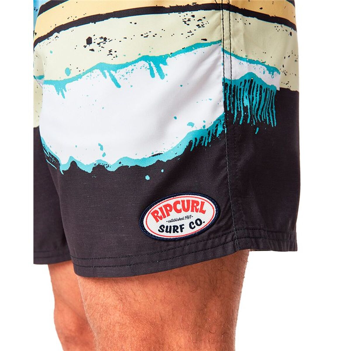 Costum de Baie Bărbați Rip Curl Framed Volley Negru