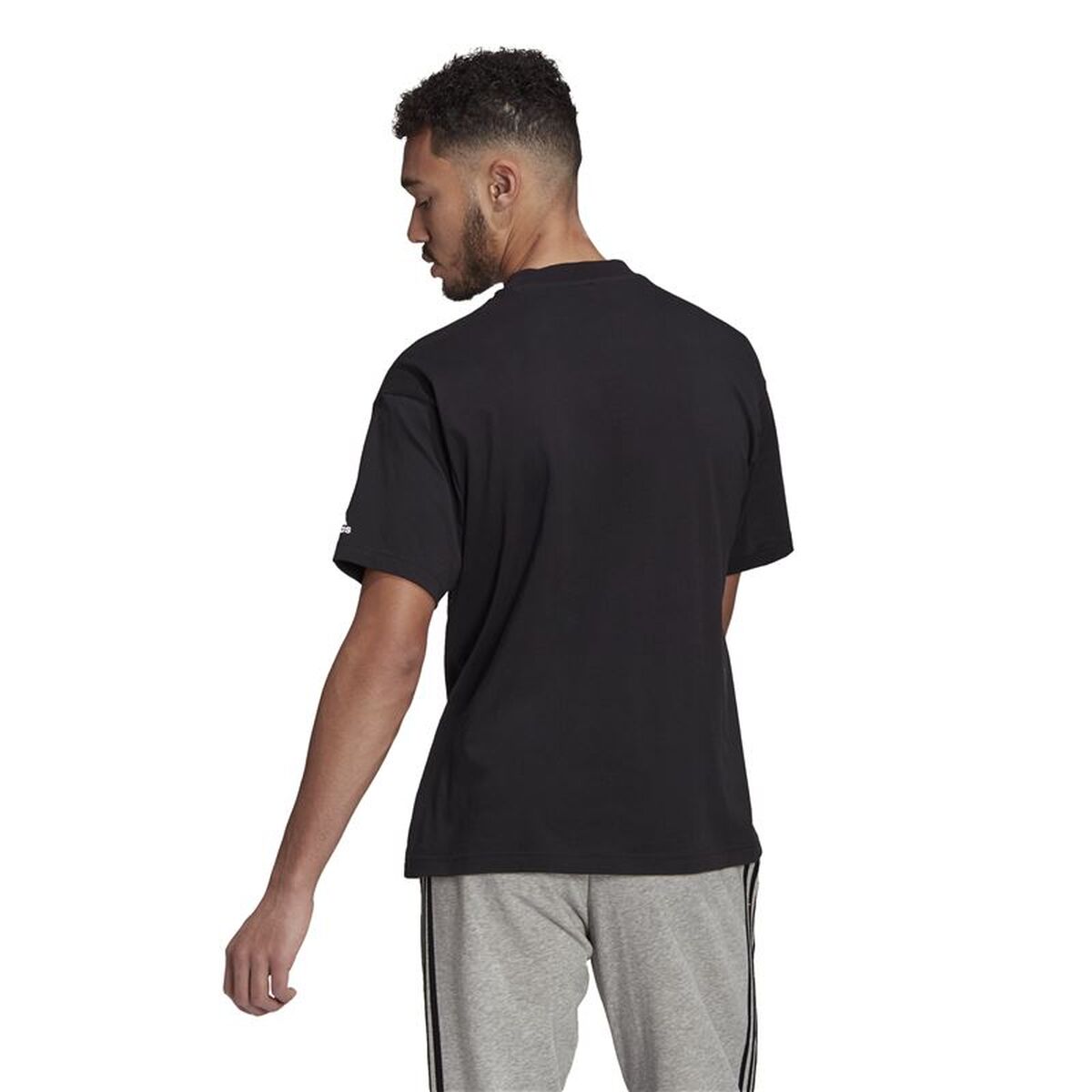 Tricou cu Mânecă Scurtă Bărbați Adidas GK9422 Negru (M)