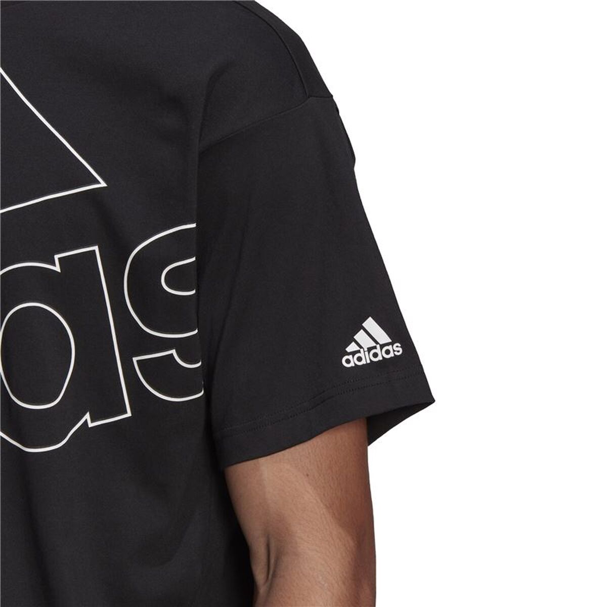 Tricou cu Mânecă Scurtă Bărbați Adidas GK9422 Negru (M)