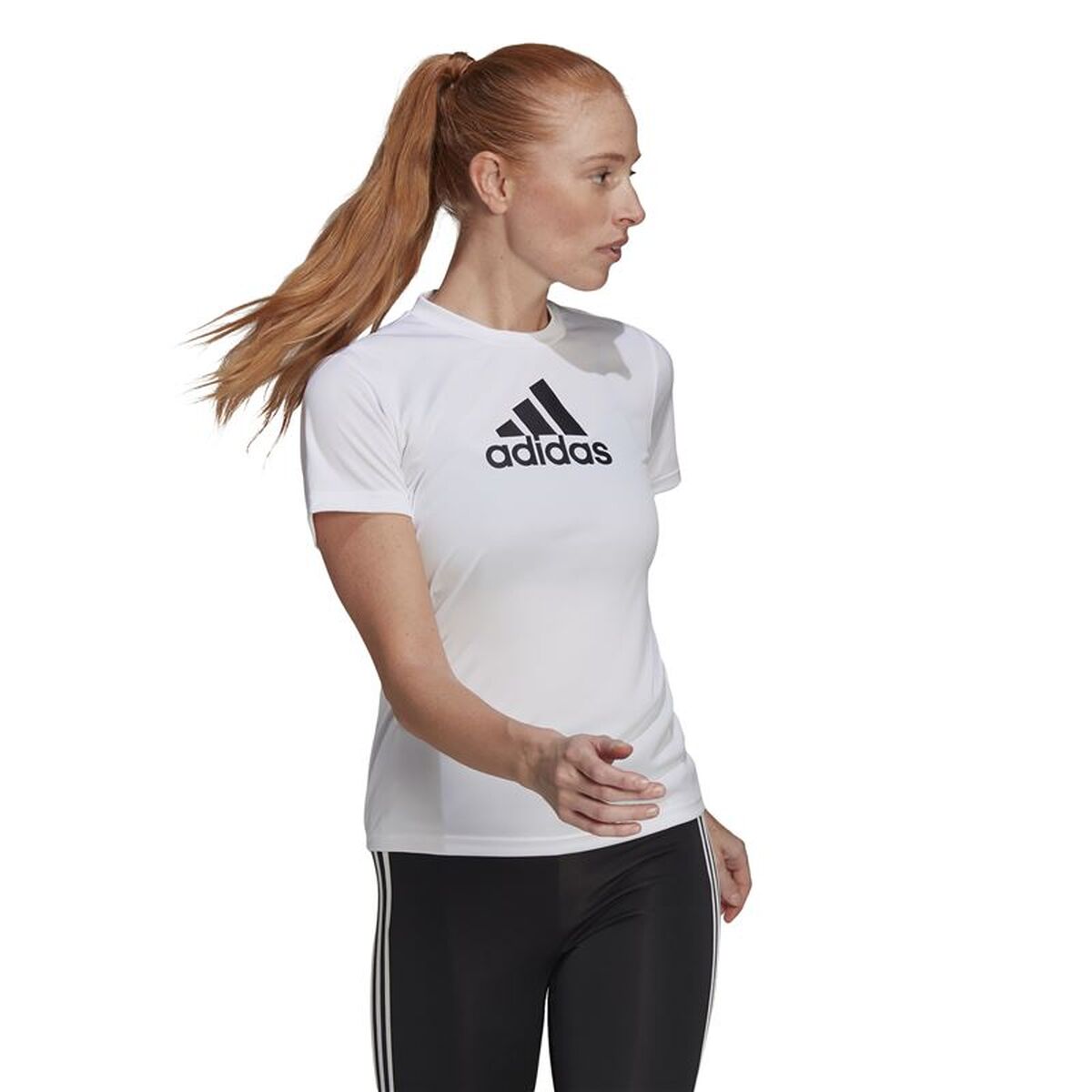 Tricou cu Mânecă Scurtă Femei Adidas GL3821 Alb (XS)