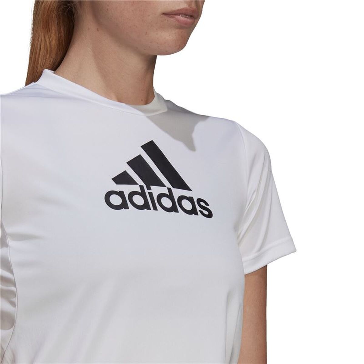 Tricou cu Mânecă Scurtă Femei Adidas GL3821 Alb (XS)