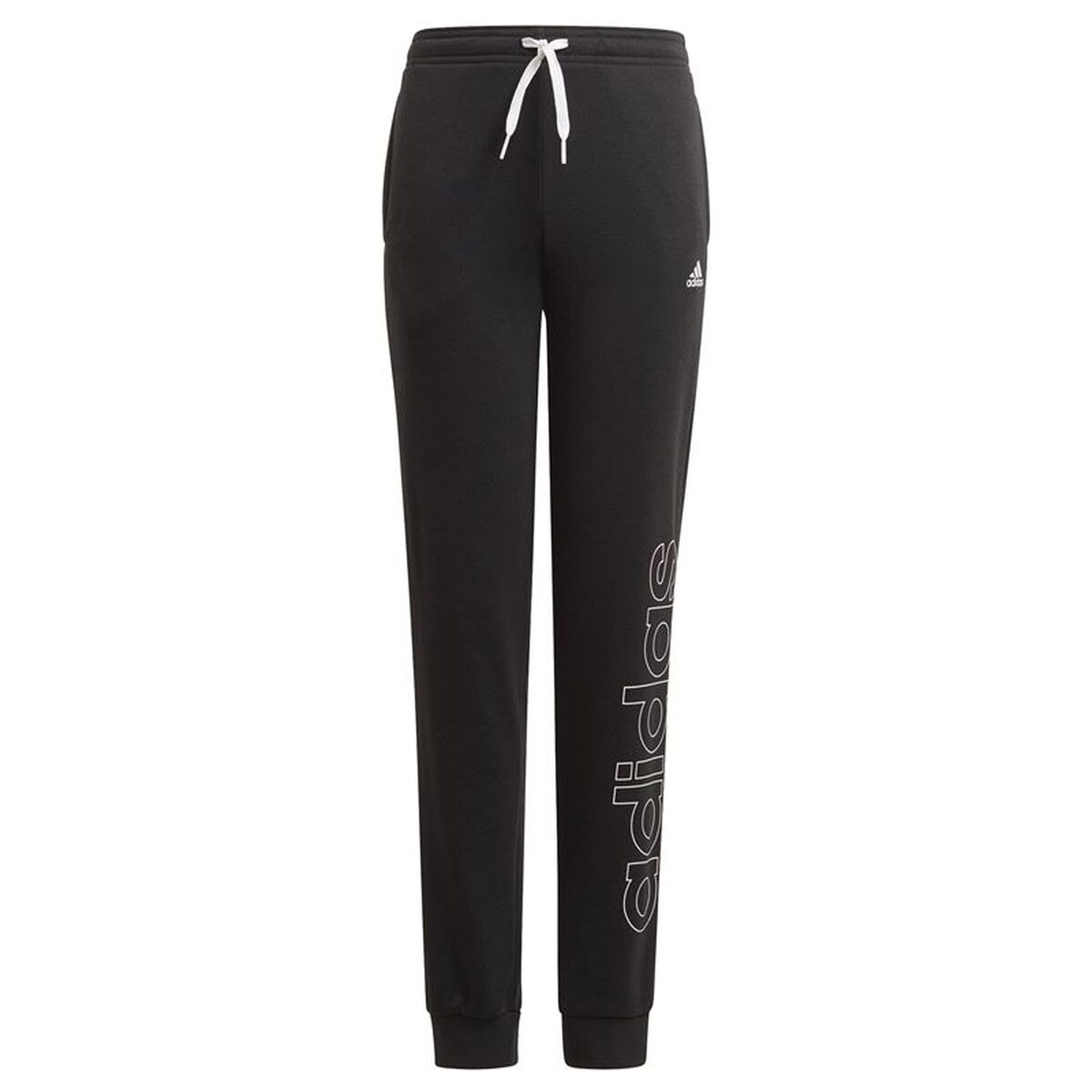 Pantalon de Antrenament de Fotbal pentru Adulți Adidas Essentials French Terry Negru