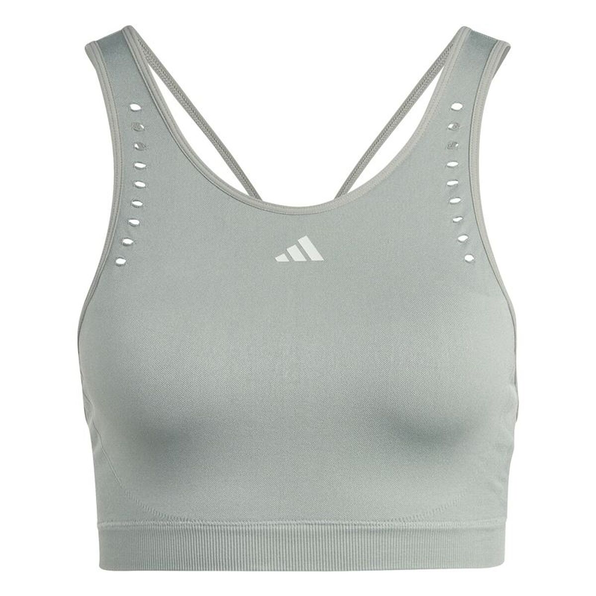 Sutien Sport Adidas Aeroknit Verde inchis