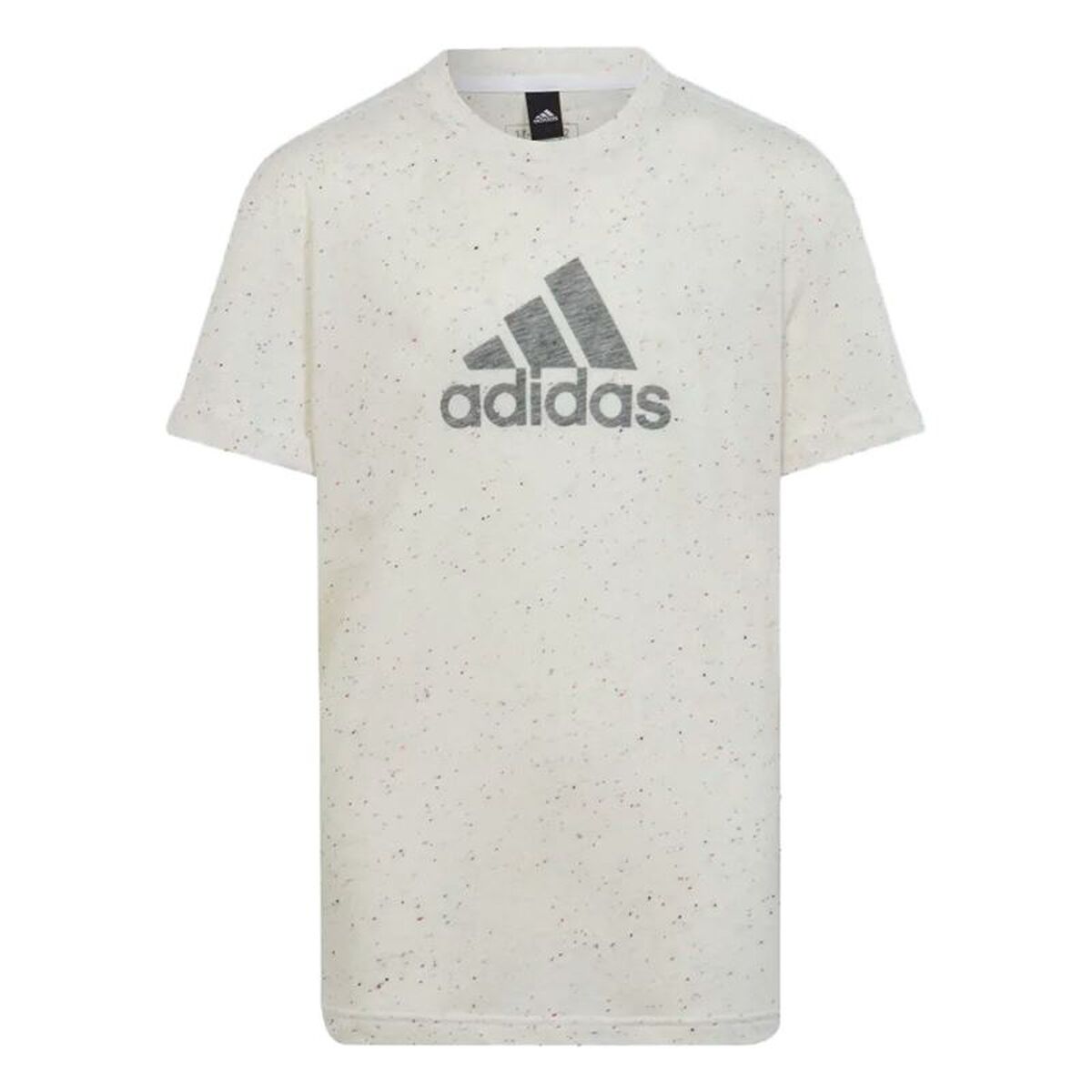 Tricou cu Mânecă Scurtă pentru Copii Adidas IC0107 Alb