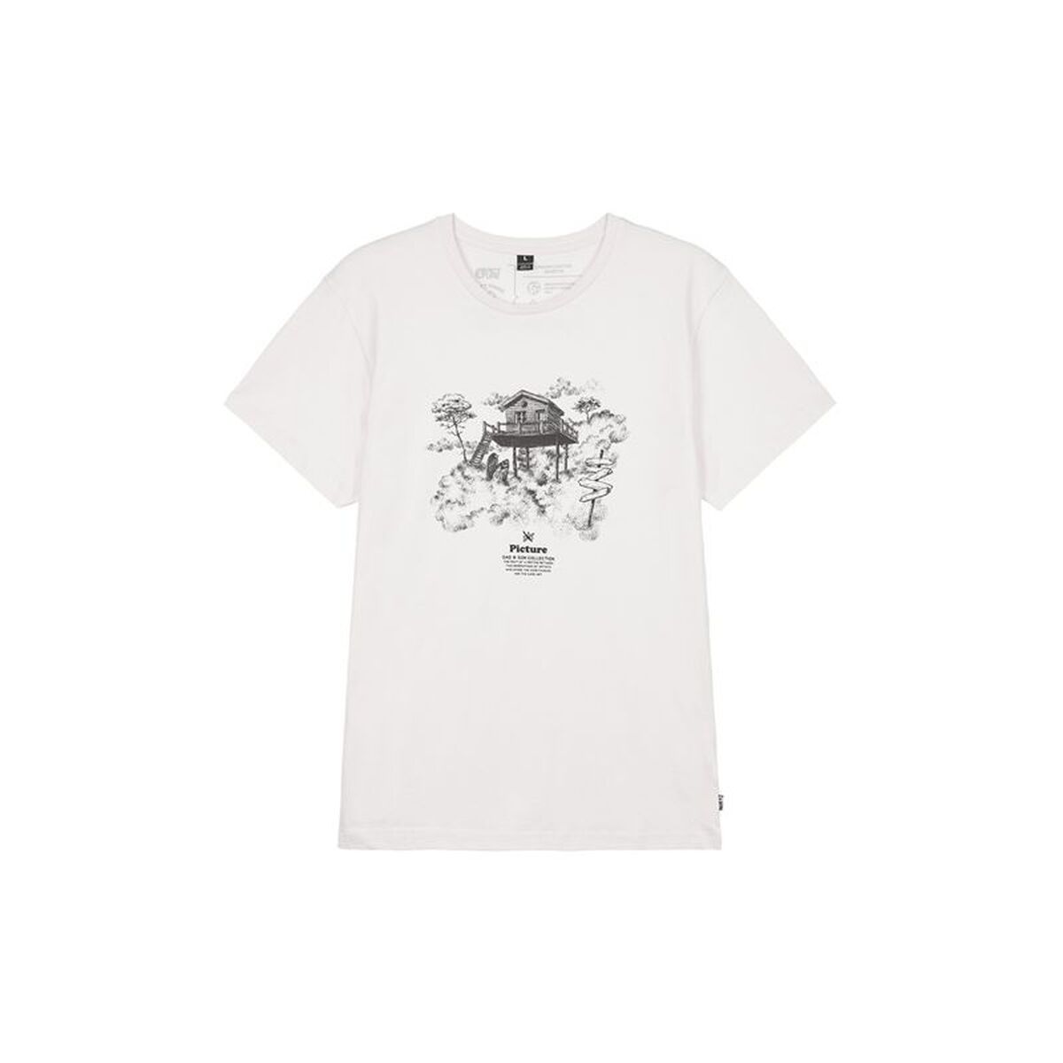 Tricou cu Mânecă Scurtă Bărbați Picture MTS1056.A Alb