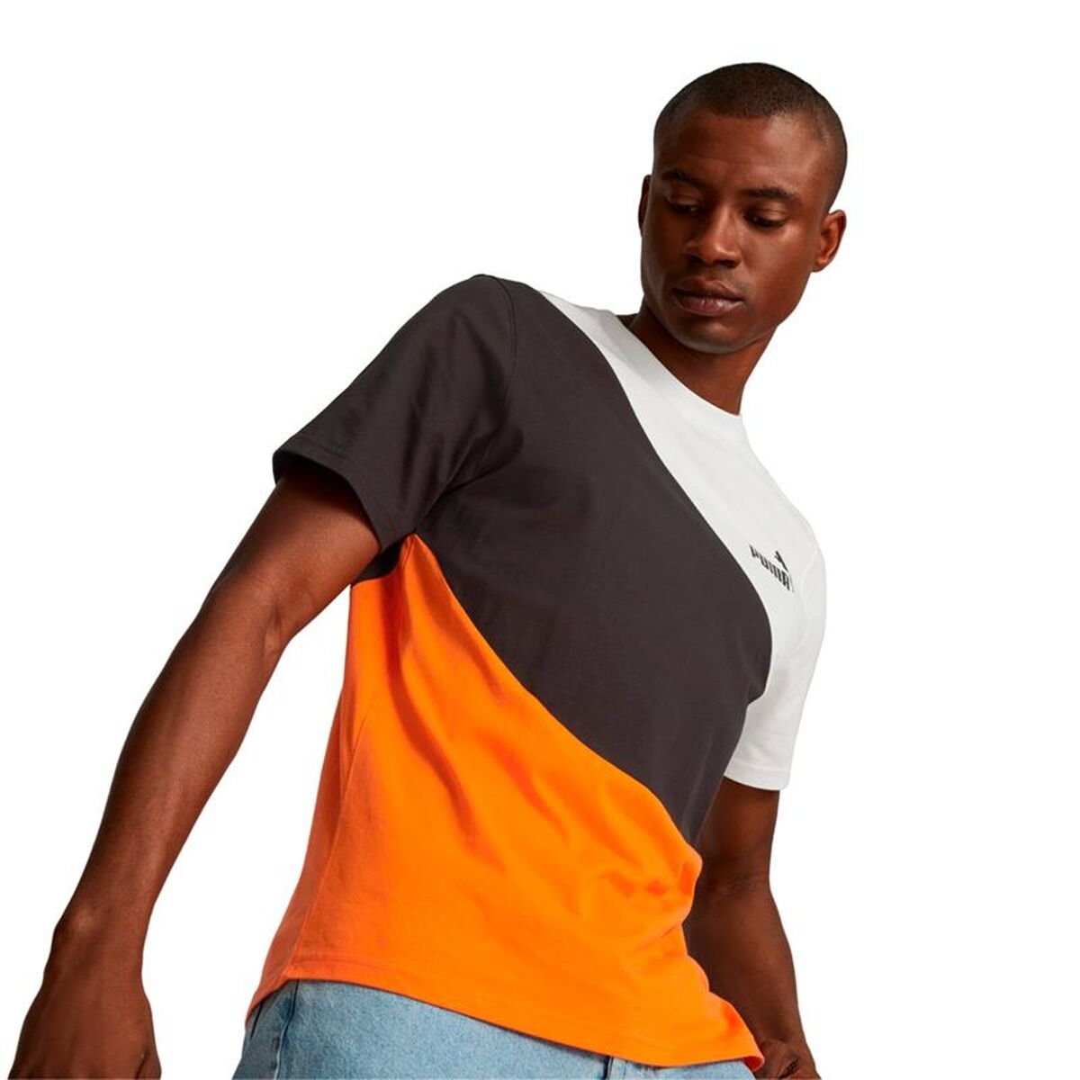 Tricou cu Mânecă Scurtă Bărbați Puma 673380 23 Portocaliu închis