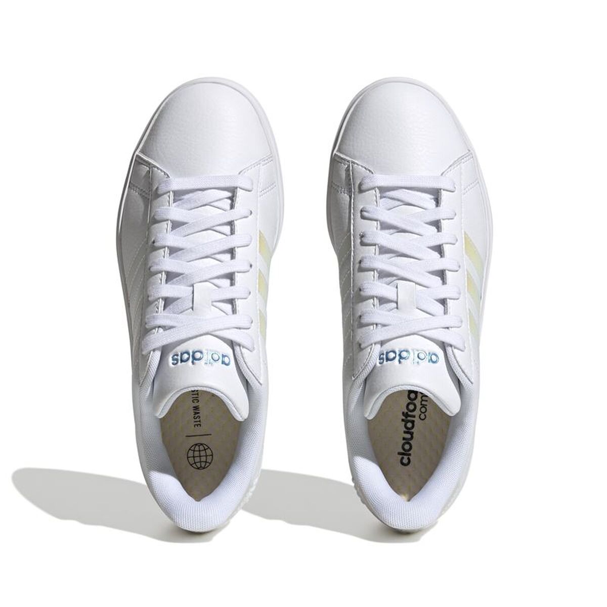 Pantofi sport pentru femei Adidas Grand Court Cloudfoam Alb