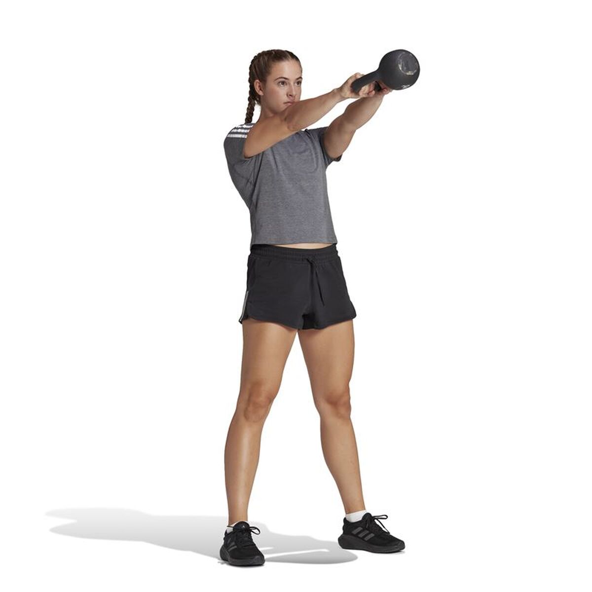 Pantaloni Scurți Sport pentru Damă Adidas Essentials Negru