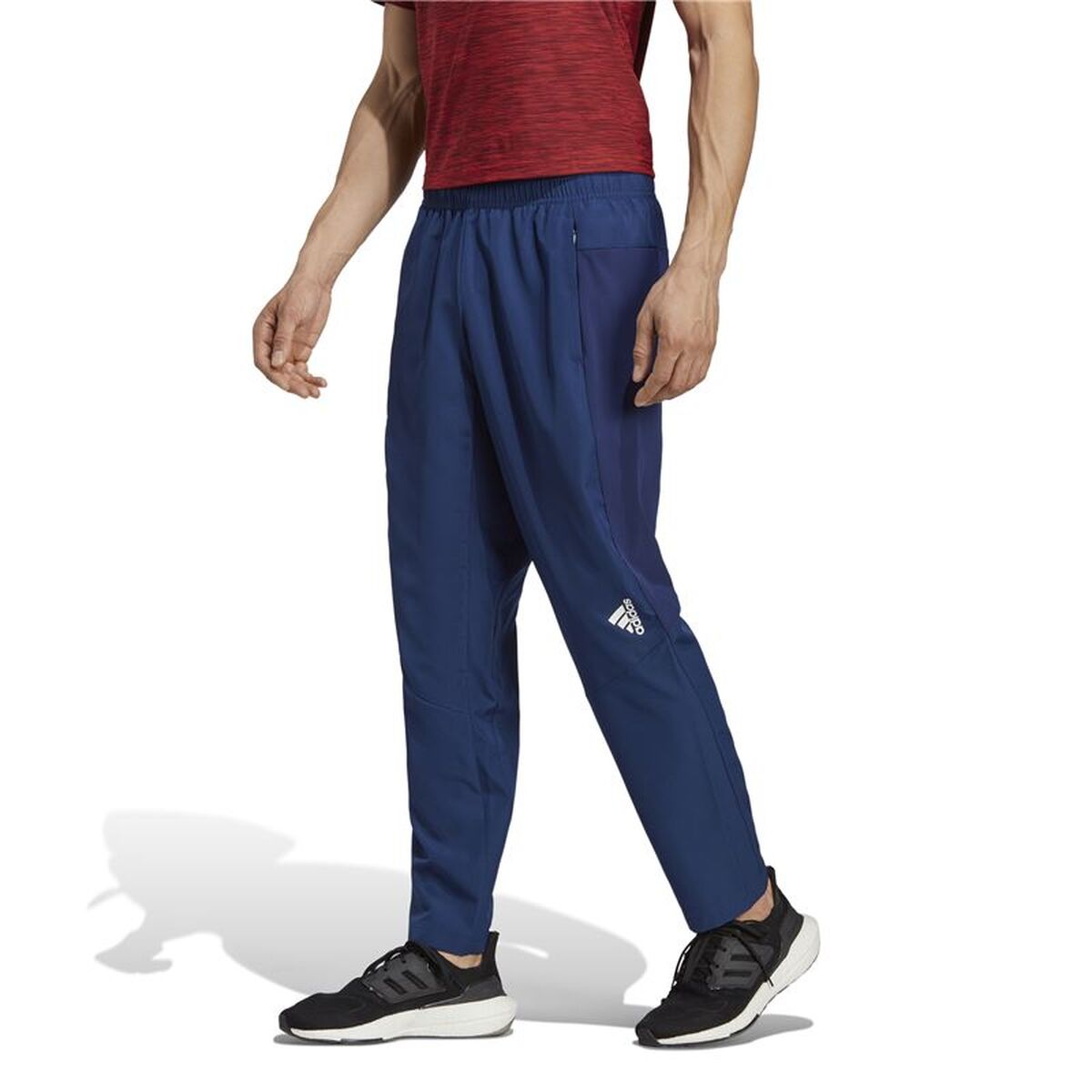 Pantaloni lungi de sport Adidas Designed For Movement Albastru Bărbați
