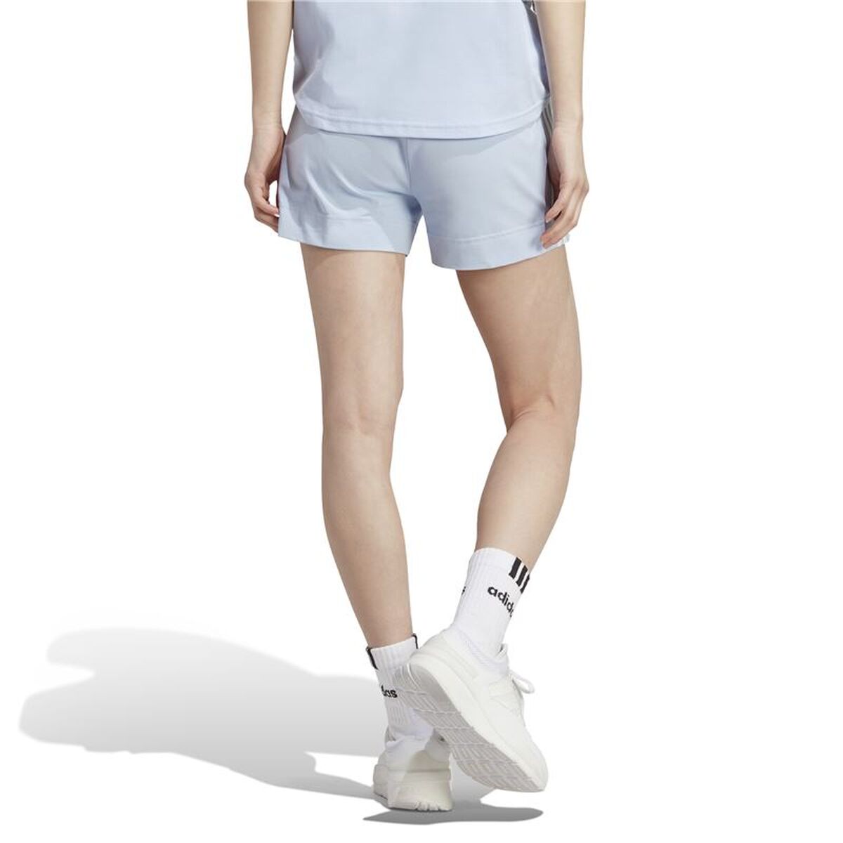 Pantaloni Scurți Sport pentru Damă Adidas 3S Sj Albastru deschis