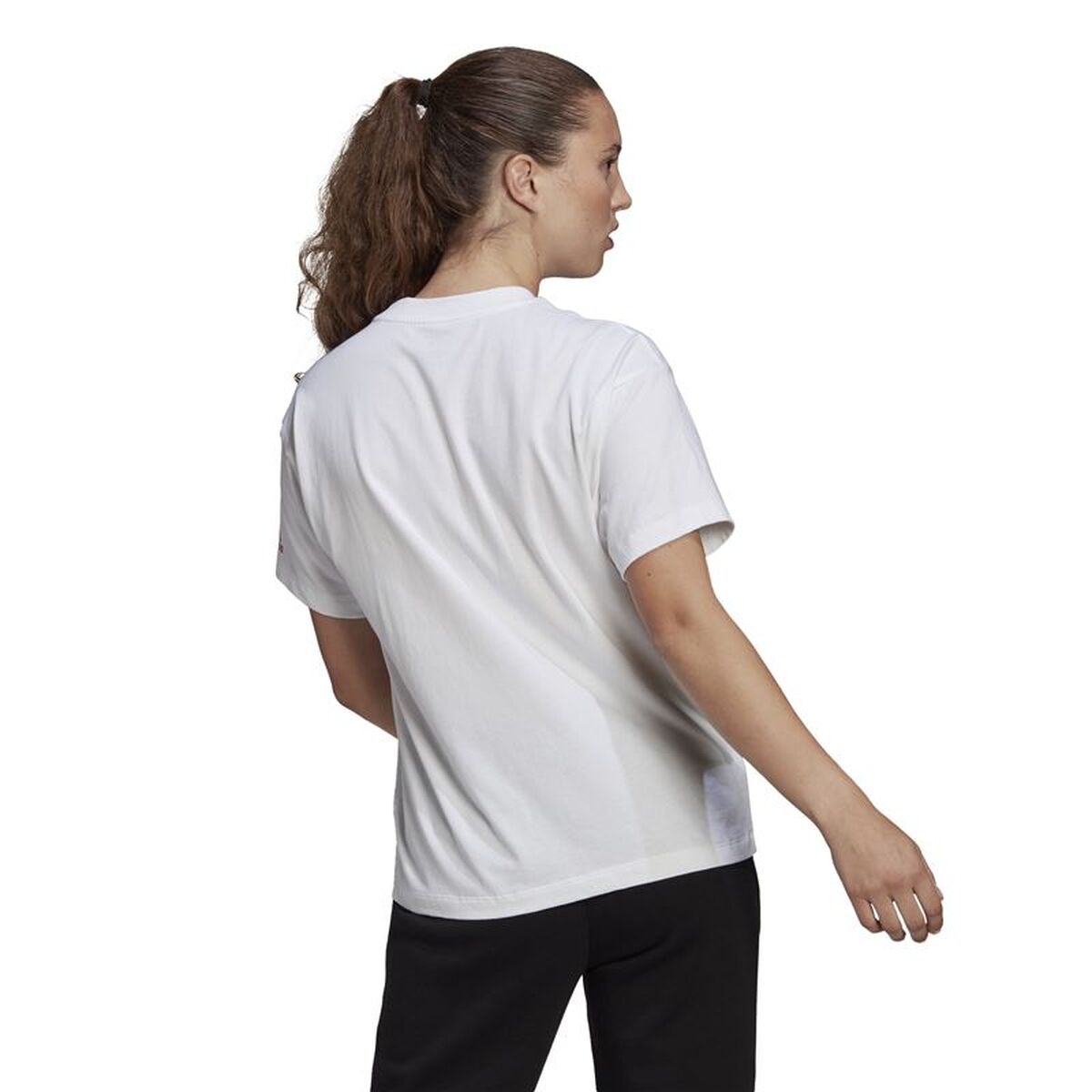 Tricou cu Mânecă Scurtă Bărbați Adidas Giant Logo Alb