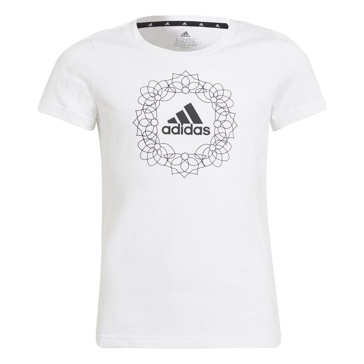 Tricou cu Mânecă Scurtă pentru Copii Adidas Graphic Alb