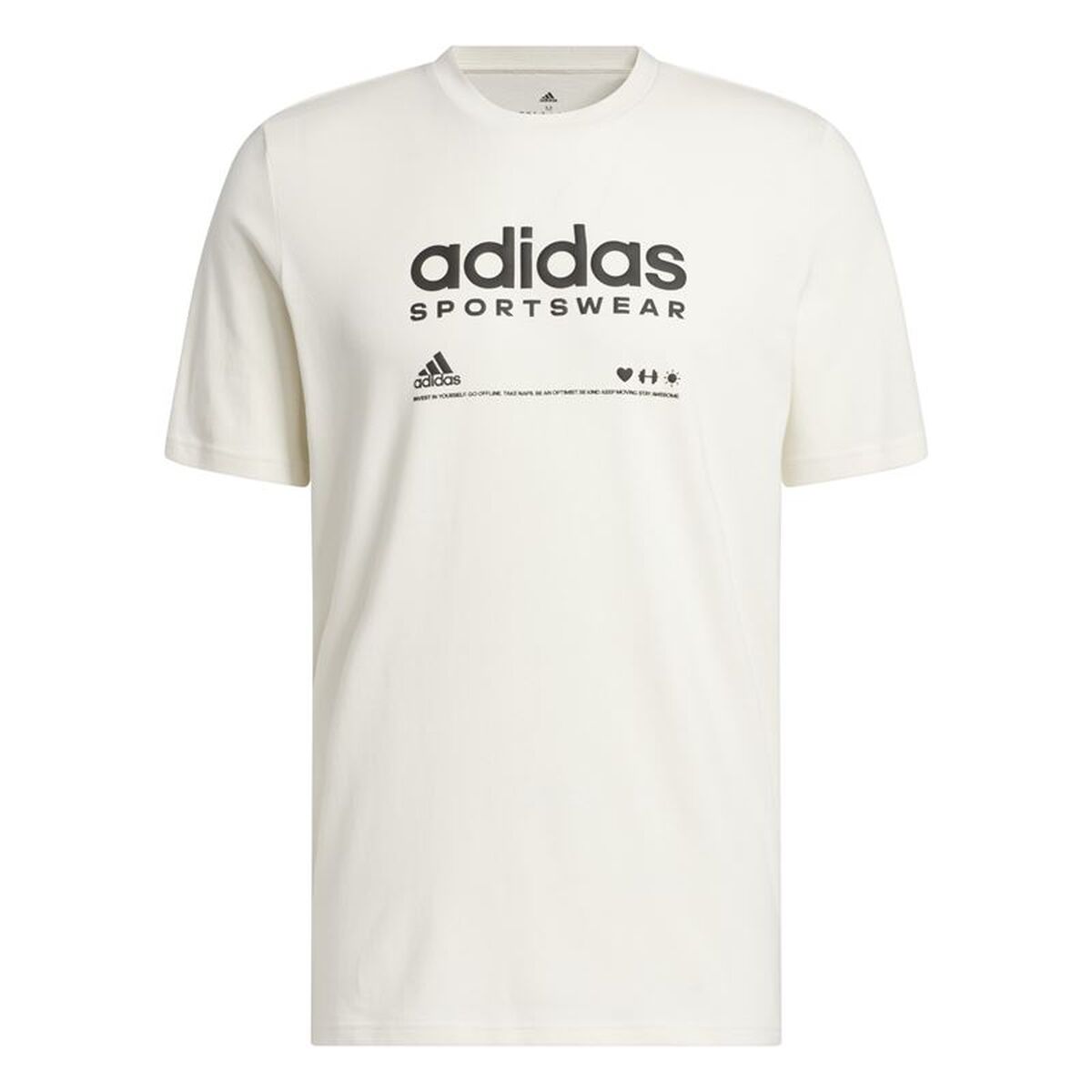 Tricou cu Mânecă Scurtă Bărbați Adidas Lounge Alb