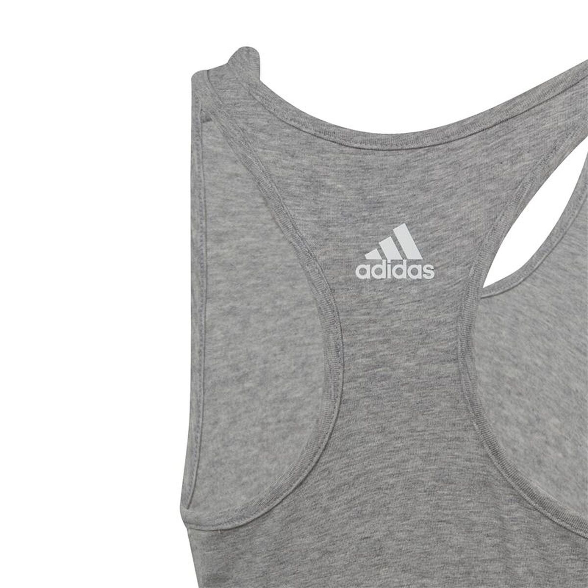 Tricou cu Bretele Damă Adidas Essentials Linear Logo Gri
