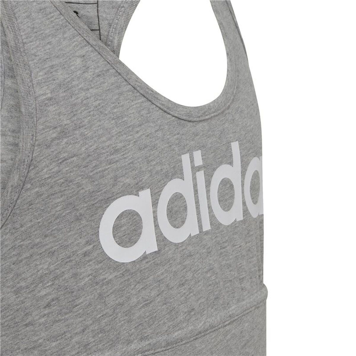 Tricou cu Bretele Damă Adidas Essentials Linear Logo Gri