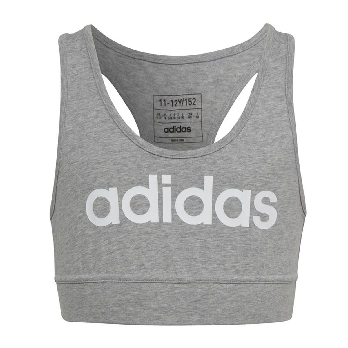 Tricou cu Bretele Damă Adidas Essentials Linear Logo Gri
