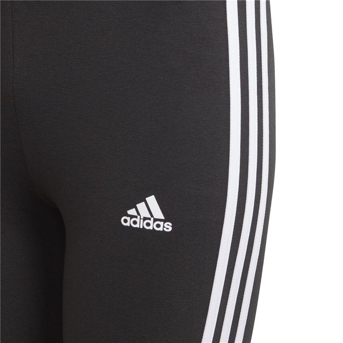 Colanți Sport pentru Copii Adidas Essentials 3 Bandas Negru