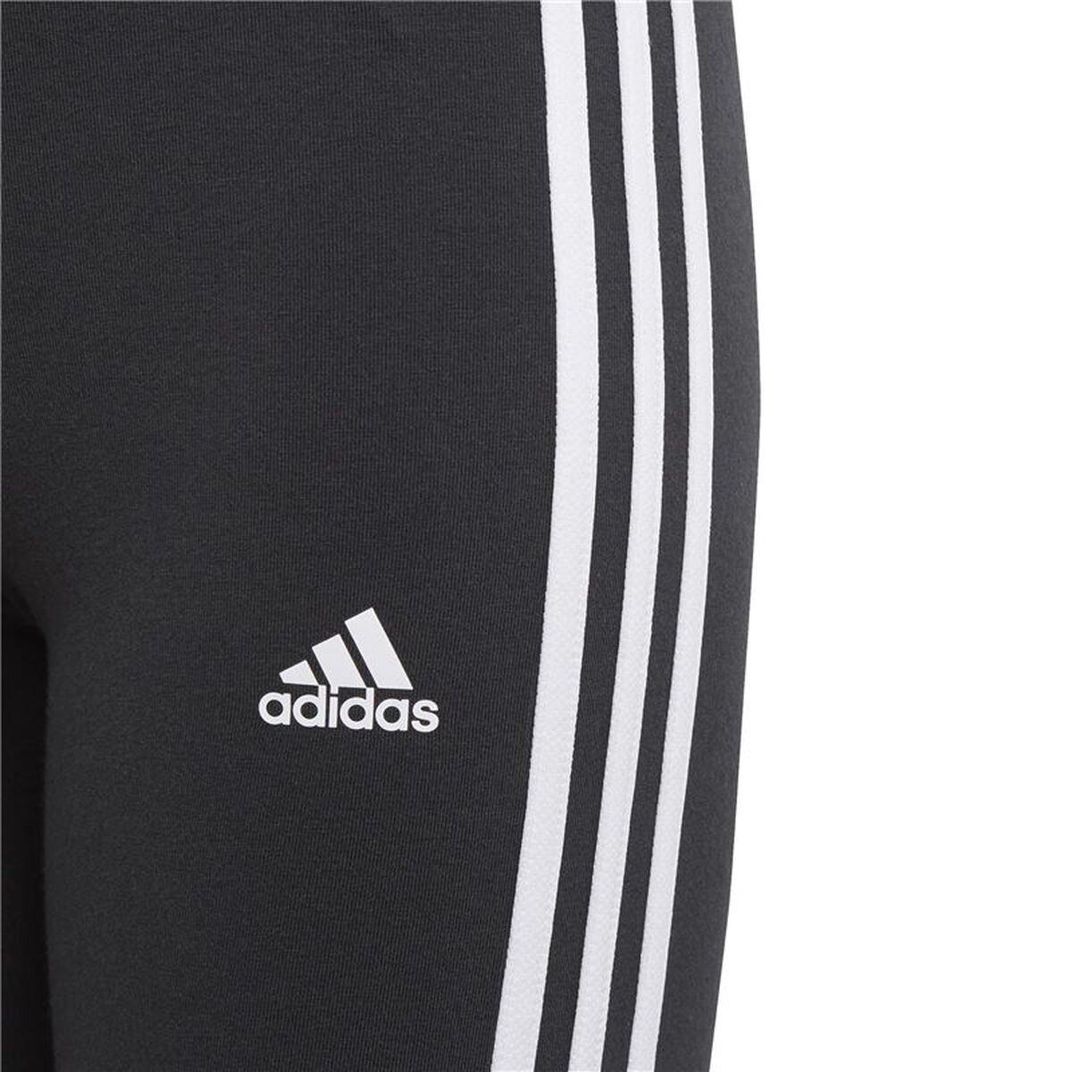 Colanți Sport pentru Copii Adidas Essentials 3 Bandas Negru
