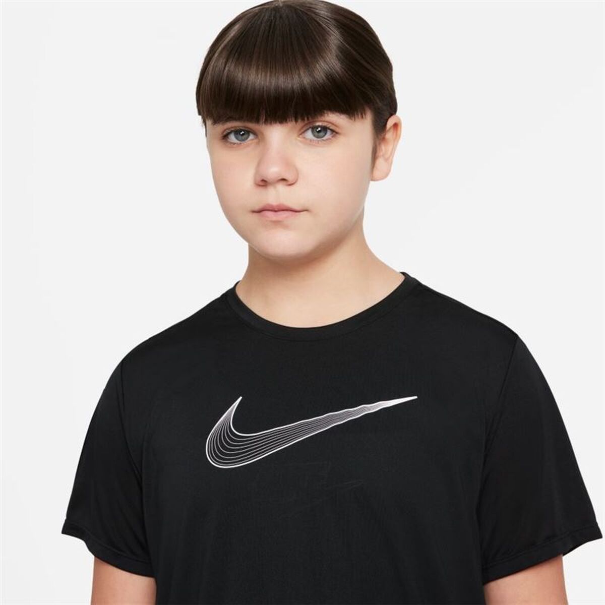 Tricou cu Mânecă Scurtă pentru Copii Nike DD7639-010 Negru