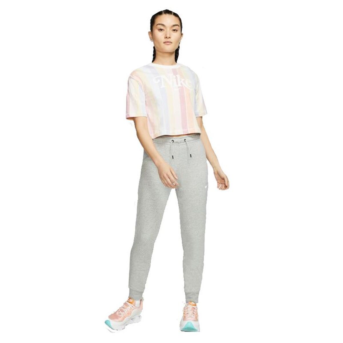 Pantaloni lungi de sport Nike Sportswear Essential W Gri Femeie