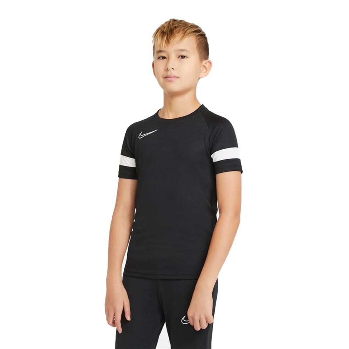 Tricou cu Mânecă Scurtă pentru Copii Nike CW6103-010 Negru