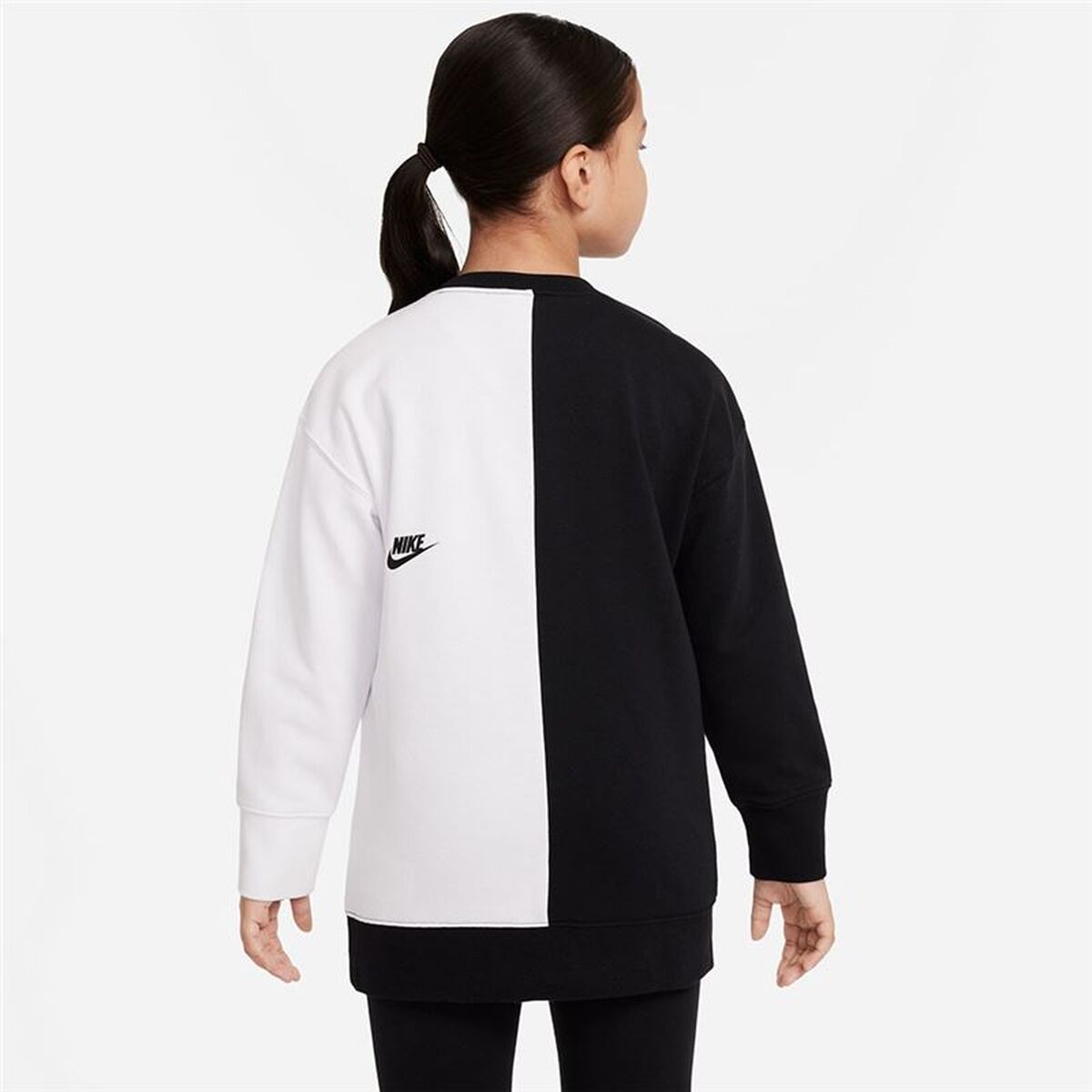 Hanorac fără glugă pentru fete Nike Sportswear  Negru