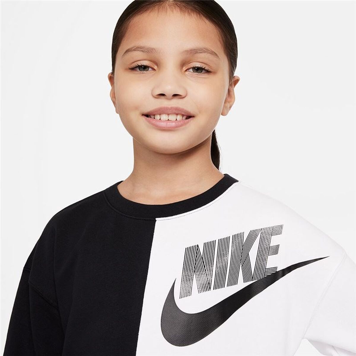 Hanorac fără glugă pentru fete Nike Sportswear  Negru