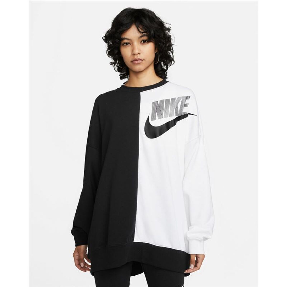 Hanorac fără Glugă Femei Nike Sportswear Negru