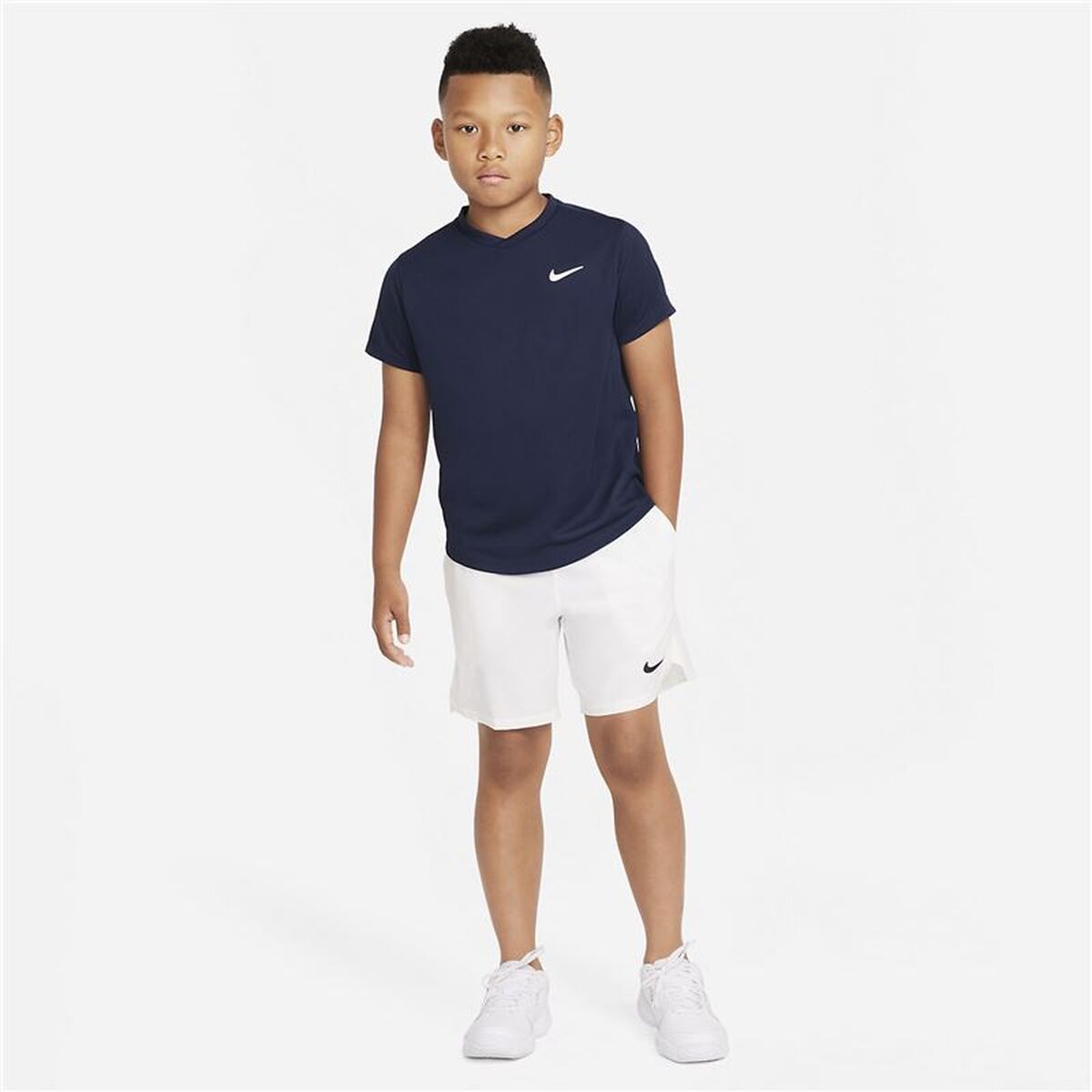 Tricou cu Mânecă Scurtă pentru Copii Nike CV7565-451 Bleumarin