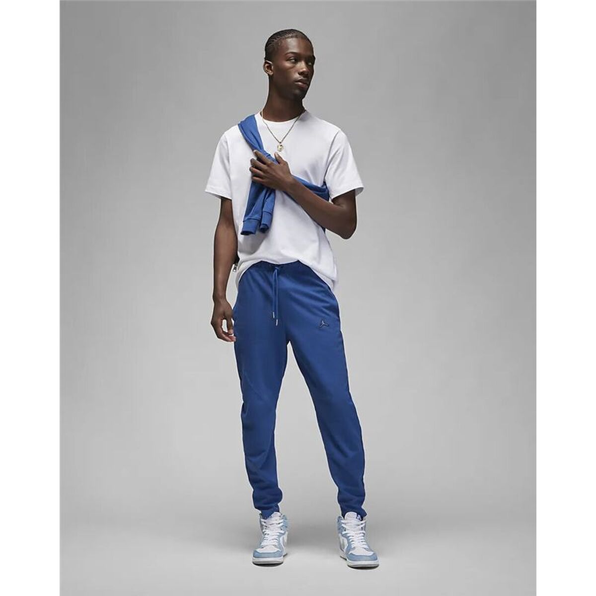 Pantaloni lungi de sport Nike Jordan Essentials Albastru închis Bărbați