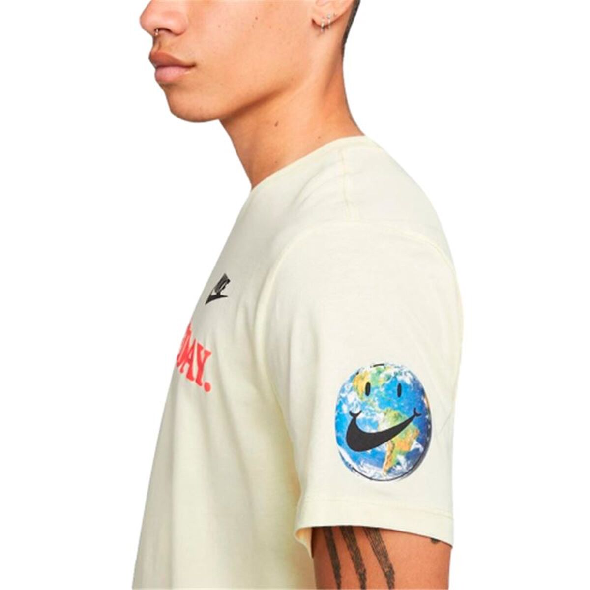 Tricou cu Mânecă Scurtă Bărbați Nike Have A Nice Day Bej