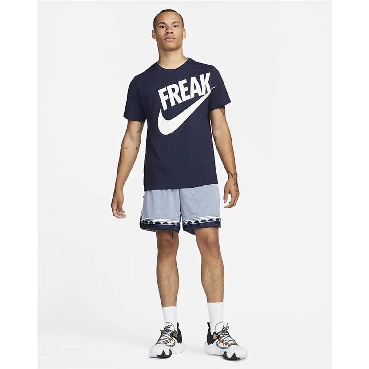 Tricou cu Mânecă Scurtă Bărbați Nike Giannis Albastru închis