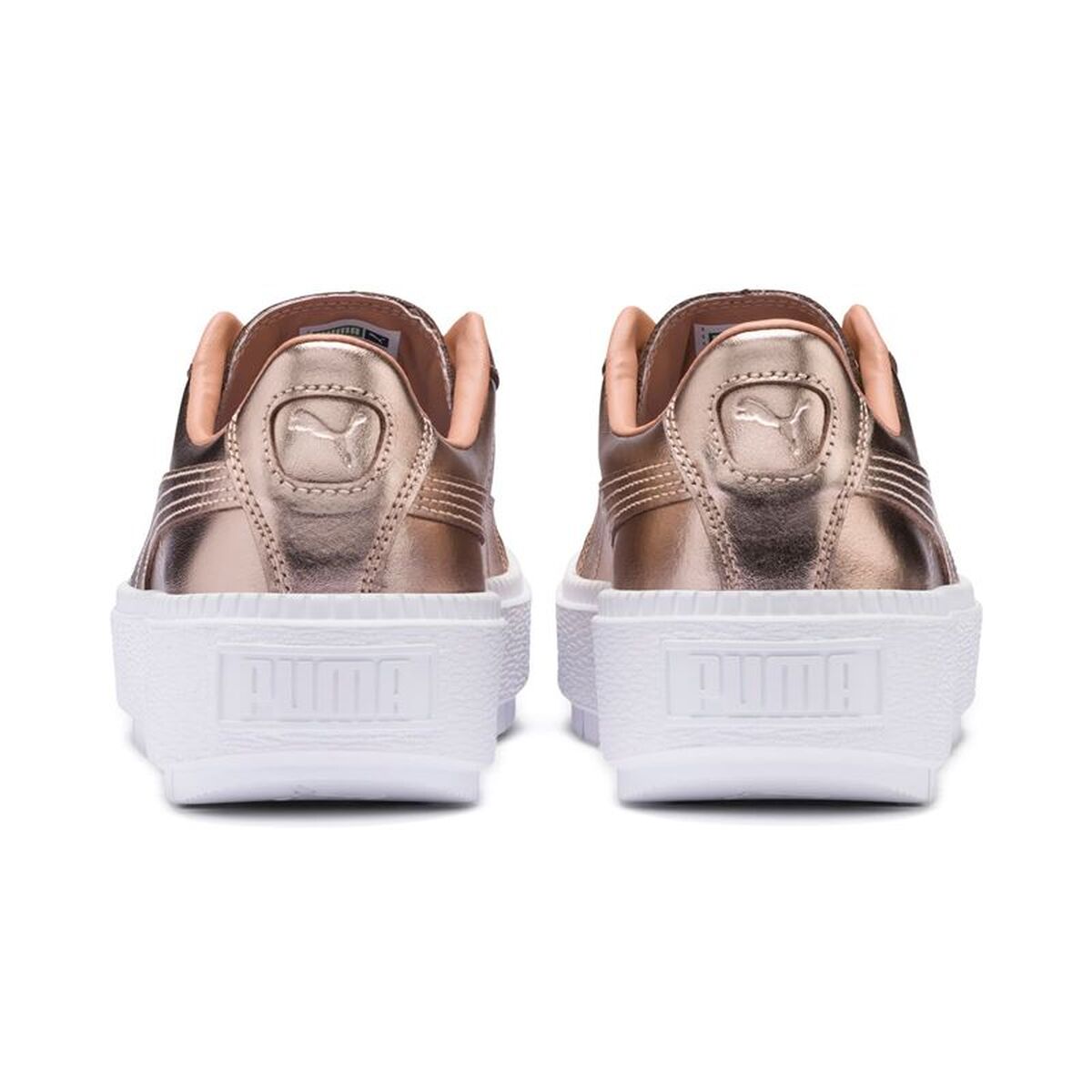 Pantofi sport pentru femei Puma Basket Platform Trace Luxe Maro