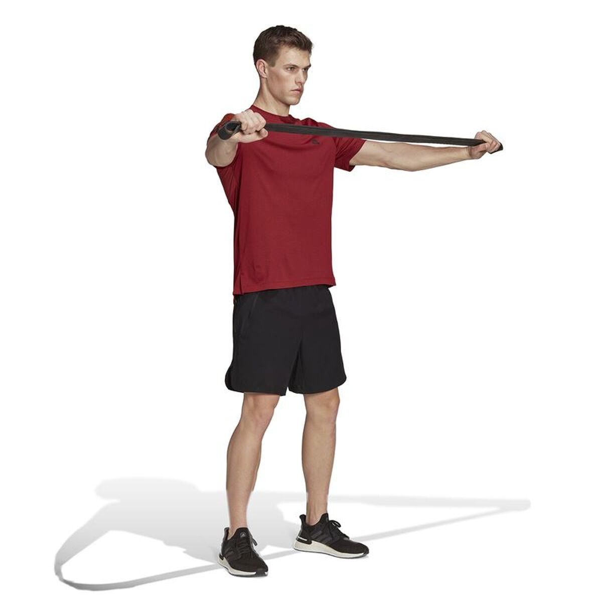 Tricou cu Mânecă Scurtă Bărbați Adidas HK9542 Roșu Închis