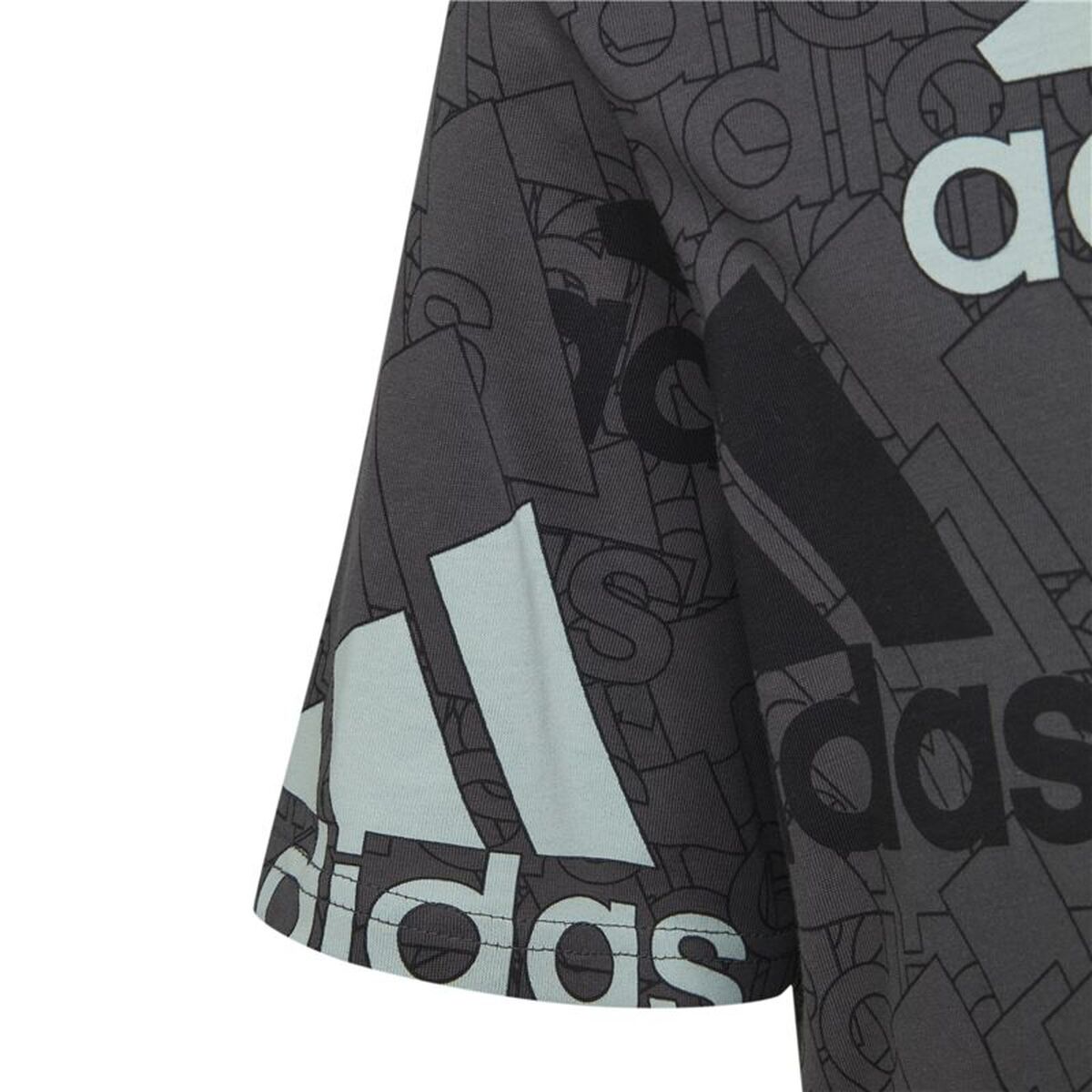 Tricou cu Mânecă Scurtă pentru Copii Adidas HP0819 Negru