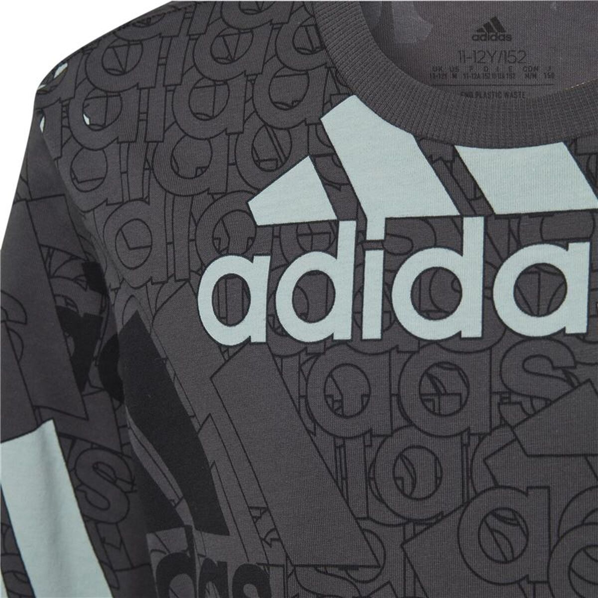 Tricou cu Mânecă Scurtă pentru Copii Adidas HP0819 Negru