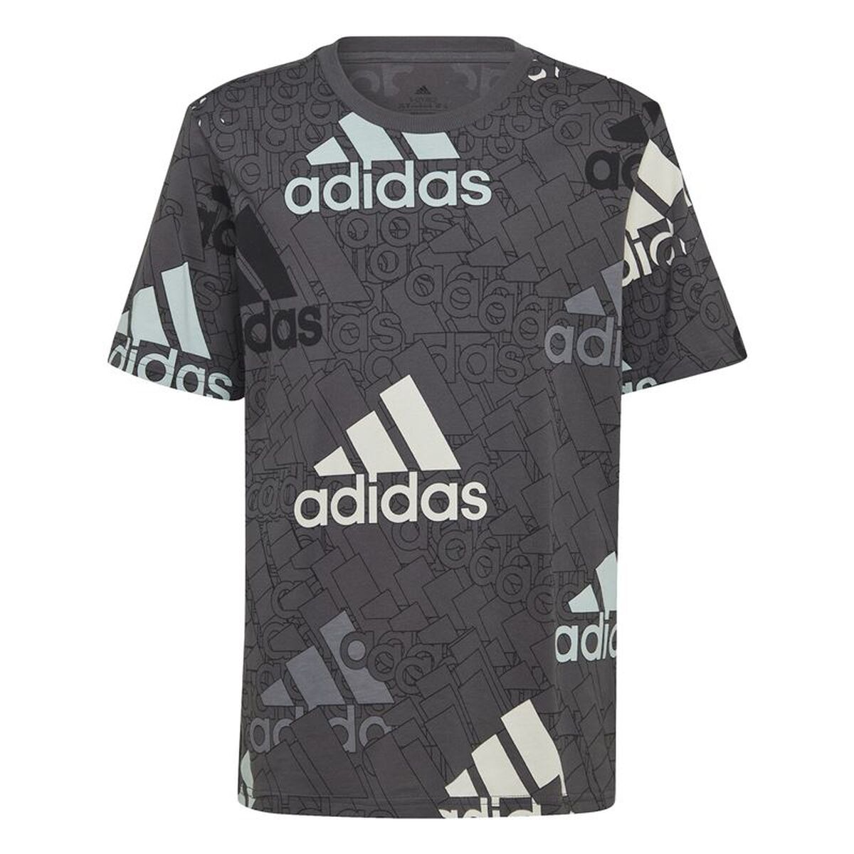 Tricou cu Mânecă Scurtă pentru Copii Adidas HP0819 Negru