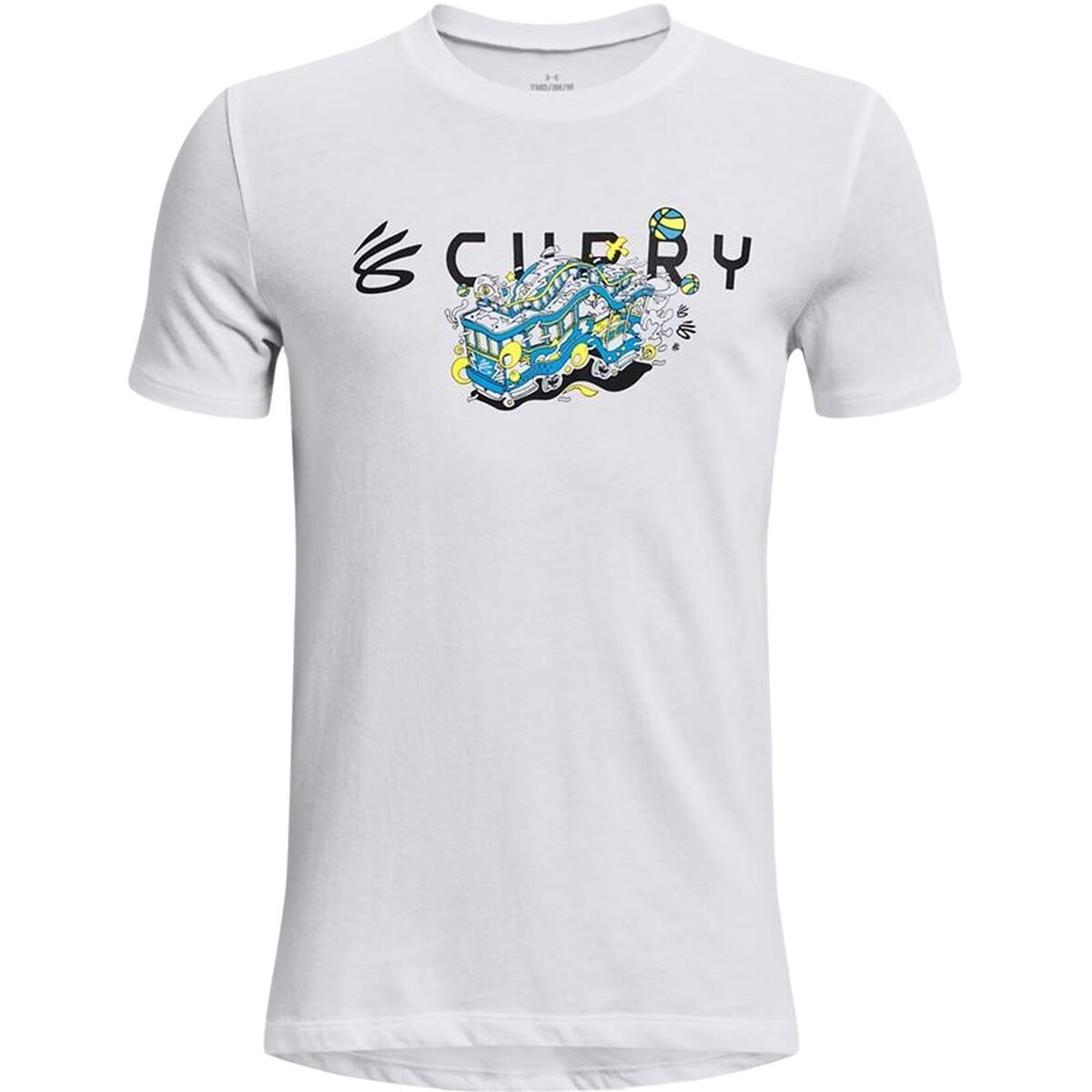 Tricou cu Mânecă Scurtă pentru Copii Under Armour 1374219-100 Alb