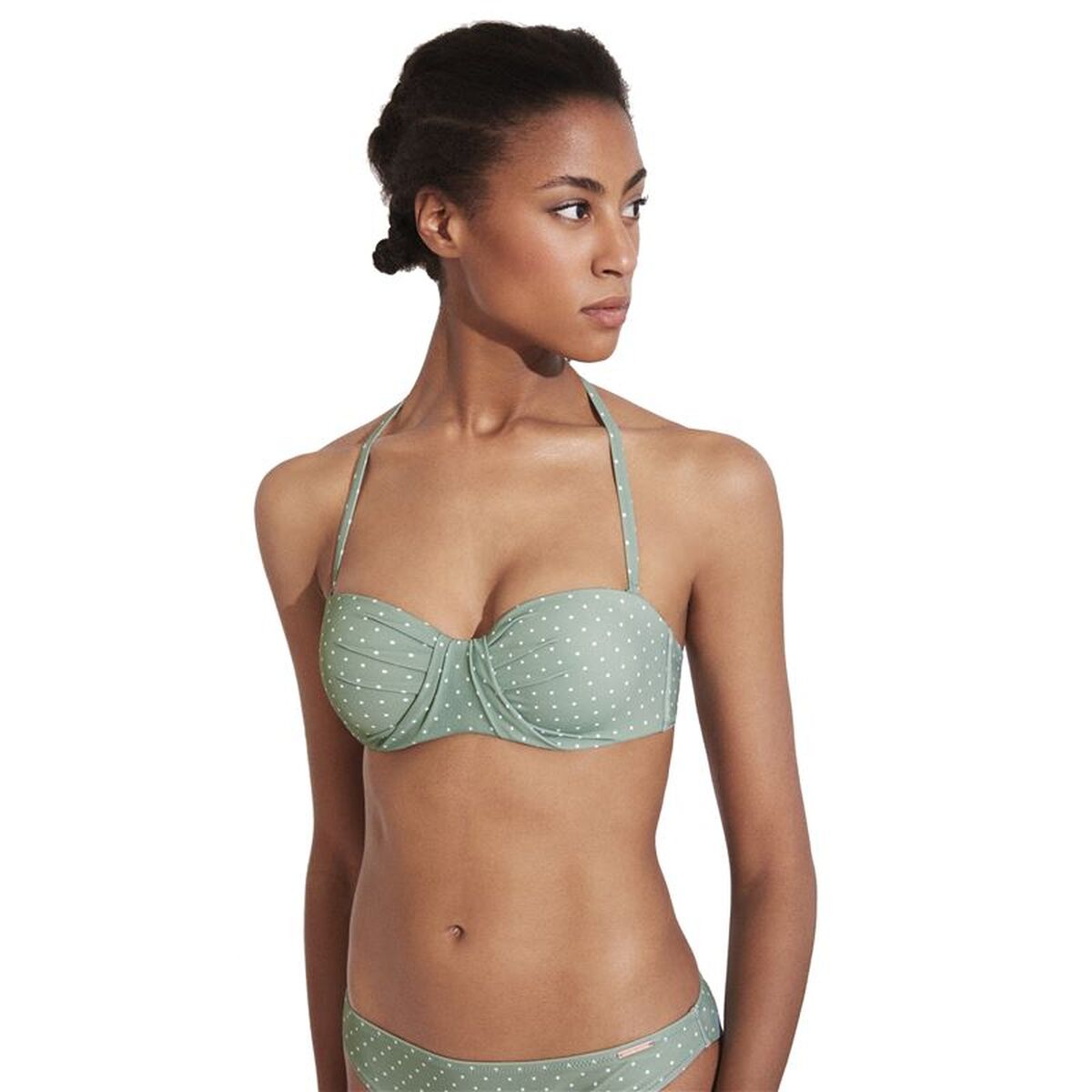 Bikini Ysabel Mora Bandeau Copa C Green Verde inchis