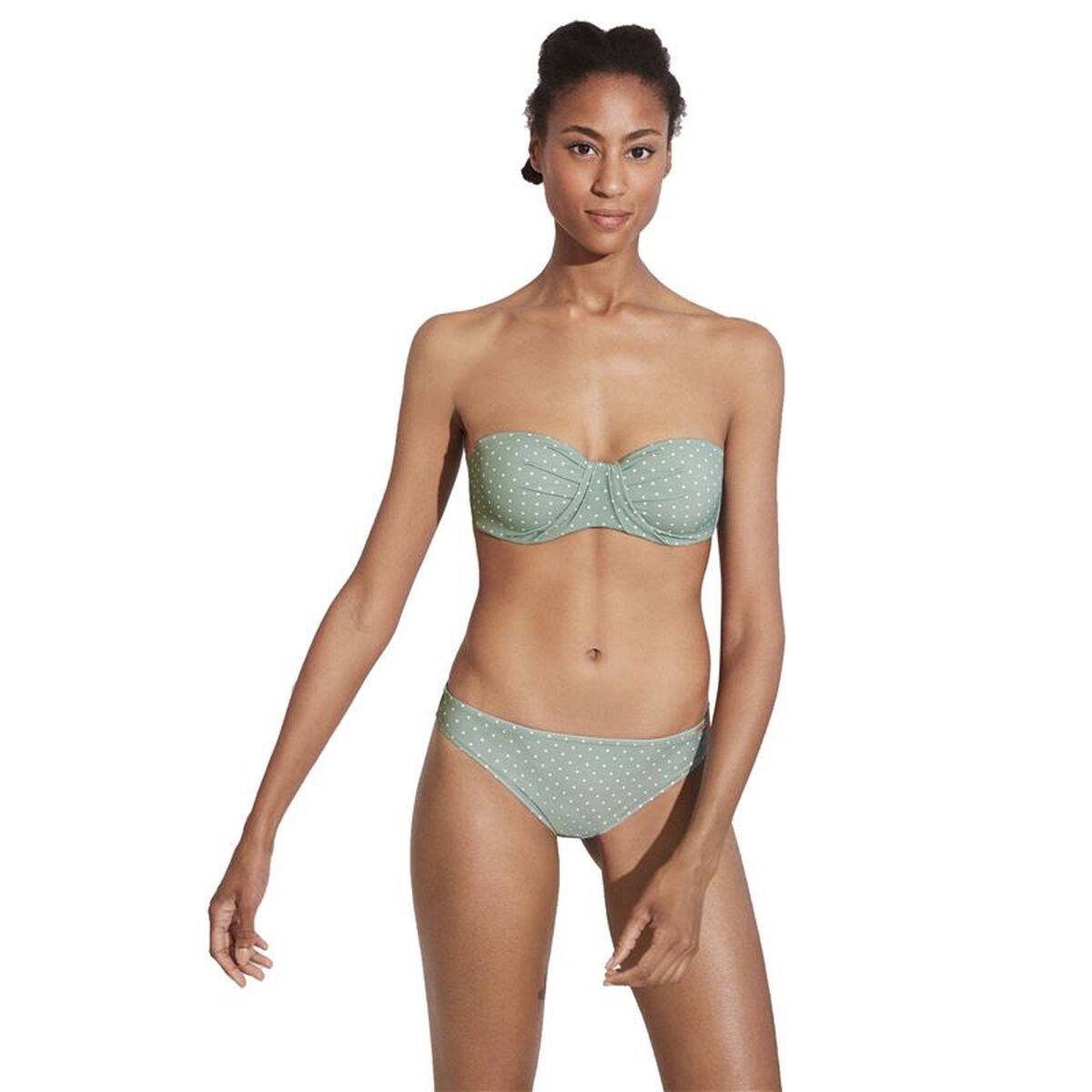 Bikini Ysabel Mora Bandeau Copa C Green Verde inchis