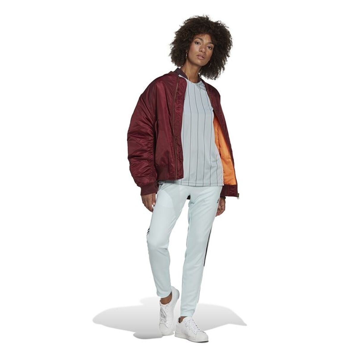 Pantaloni lungi de sport Adidas Cyan Deschis Femeie