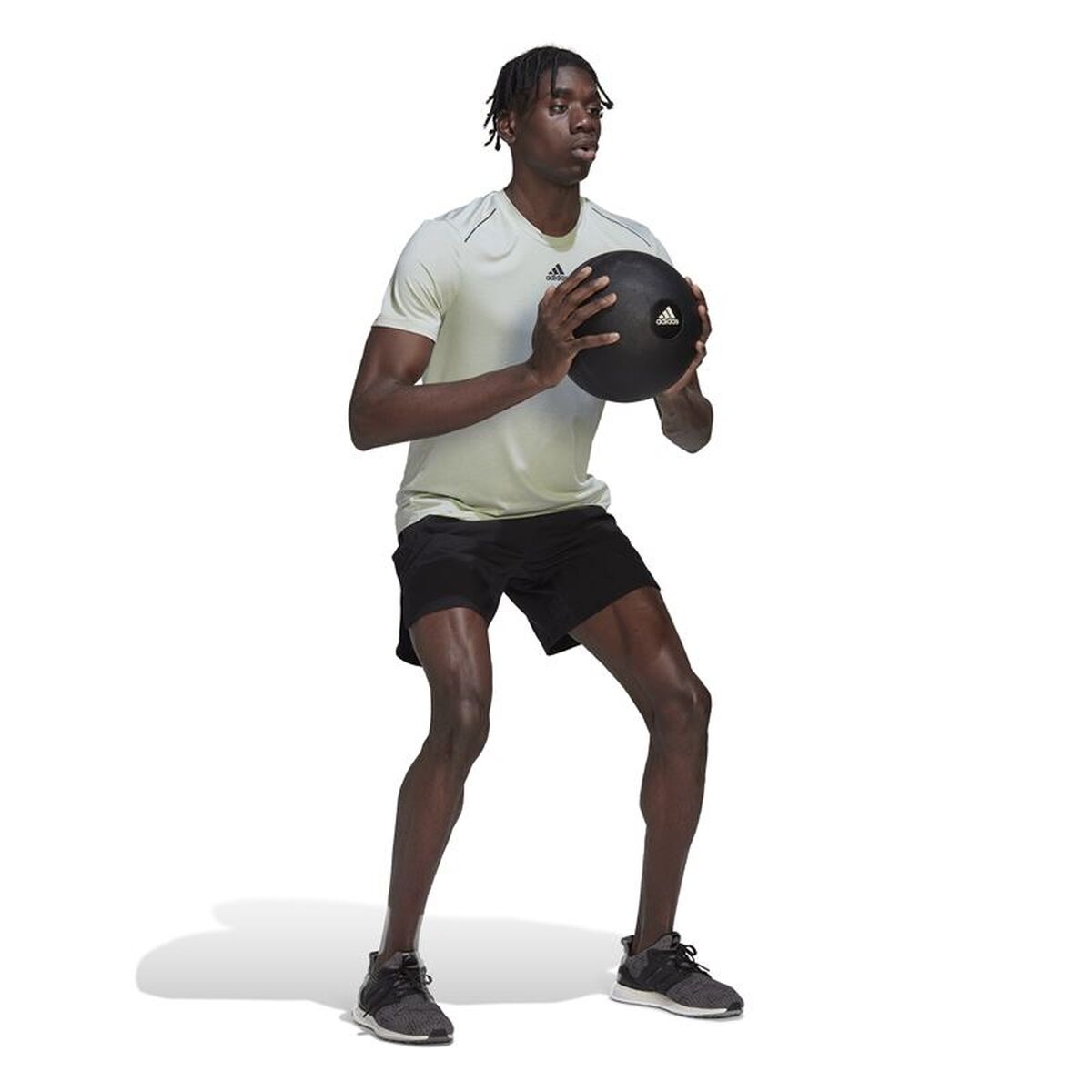 Tricou cu Mânecă Scurtă Bărbați Adidas Verde deschis