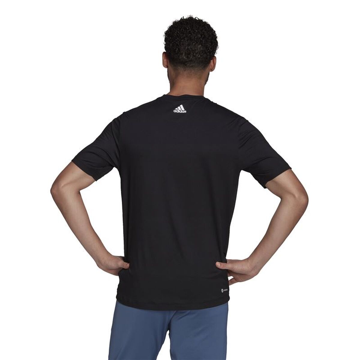 Tricou cu Mânecă Scurtă Bărbați Adidas Big Badge Negru