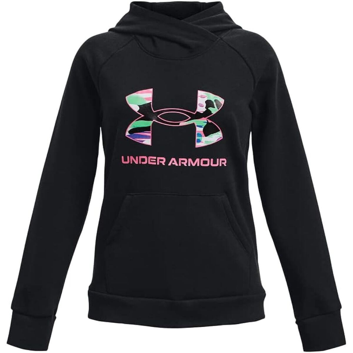 Hanorac cu glugă pentru fete Under Armour Negru