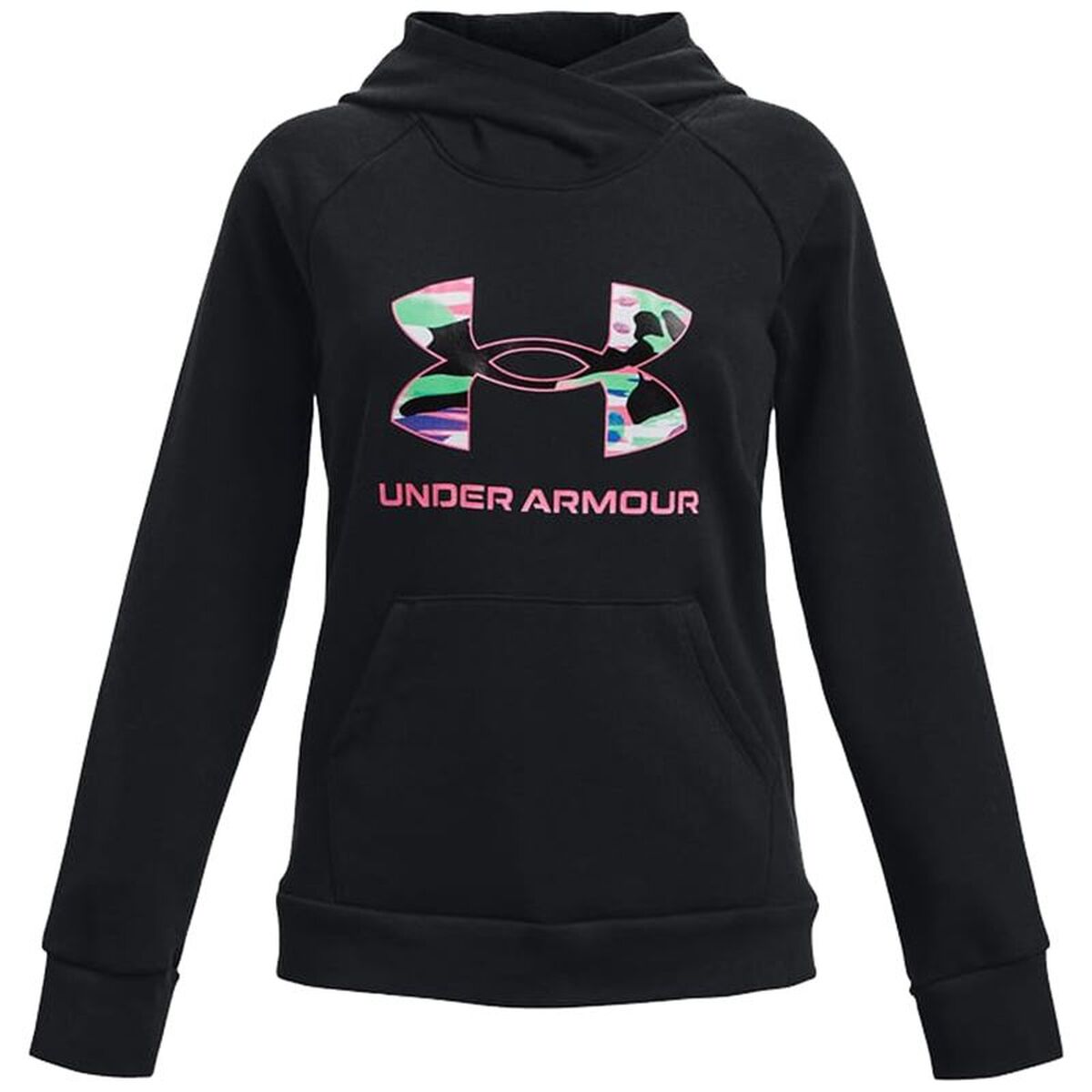 Hanorac cu glugă pentru fete Under Armour Negru