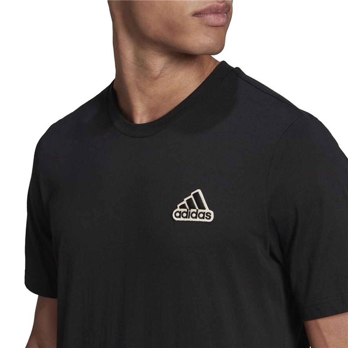 Tricou cu Mânecă Scurtă Bărbați Adidas HE1817 Negru (S)
