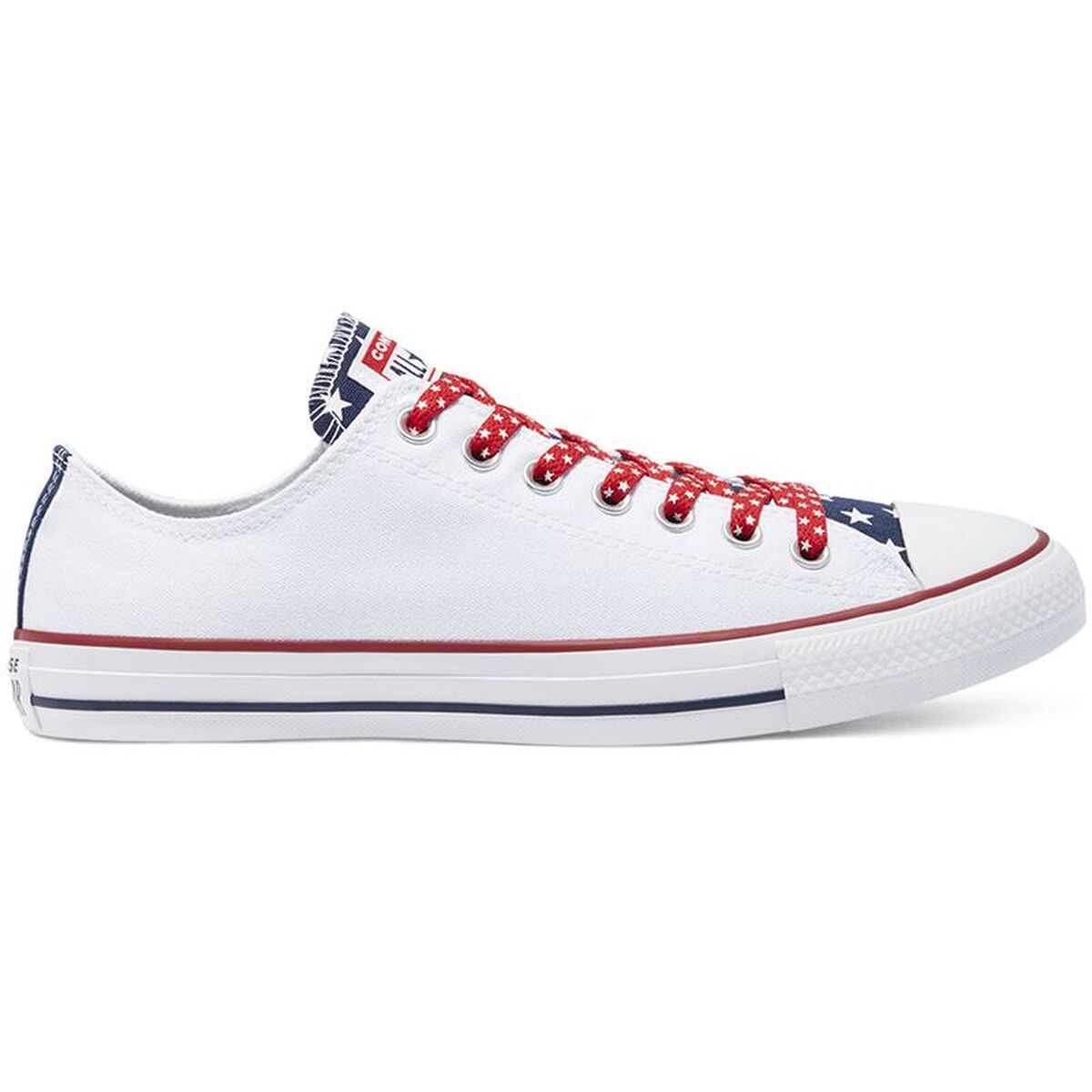 Adidași pentru Copii Converse Stars Stripes Chuck Taylor Alb